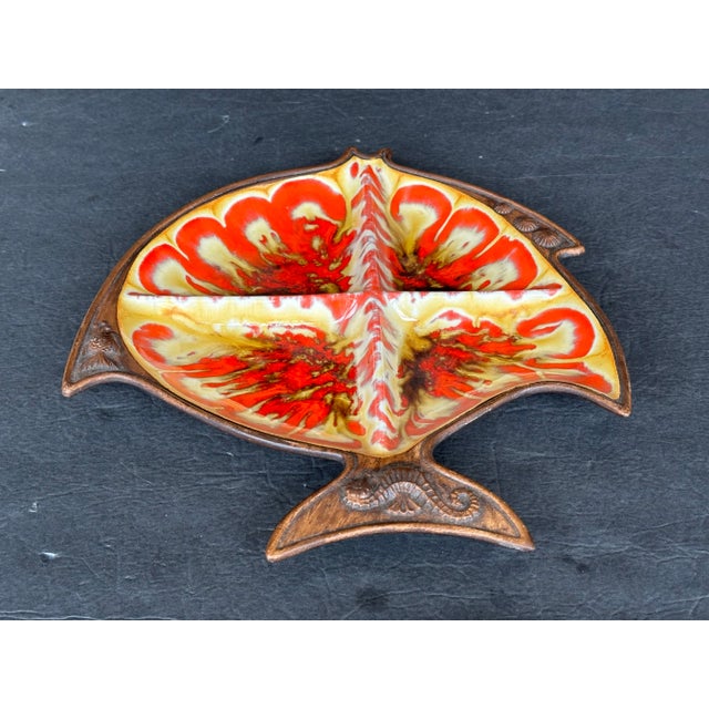 Ceramic Mid Century California Pottery Decorative Fish Serving Dish For Sale - Image 7 of 12