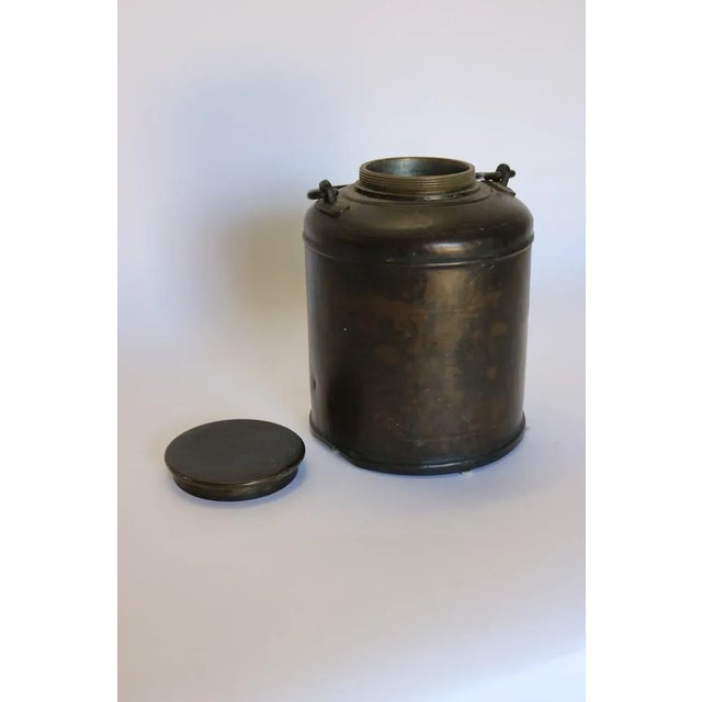 1910s 1910s Brass Water Container With Lid For Sale - Image 5 of 7