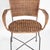 Wicker and Iron Armchairs , 1970s, Set of 2 For Sale - Image 4 of 7