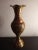 1920s Hand Carved Champlevé Solid Brass Flute Vase From Turkey For Sale - Image 4 of 7