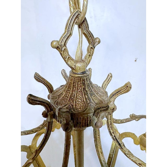 Vintage Ceiling Lantern in Bronze For Sale - Image 9 of 11