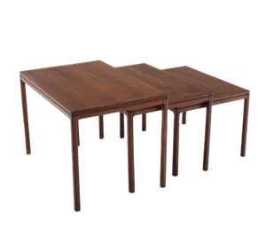 Vintage Mid Century Dux Teak Nesting Tables- Set of 3