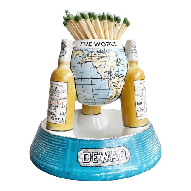 Antique Dewar’s Scotch Whisky Advertising Match Striker For Sale