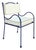 Panarea Armchair in White & Taupe Upholstery by Ceraudo For Sale