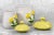 Mid-Century Modern Mid-Century Porcelain Yellow Mushroom Kitchen Canisters - a Pair For Sale - Image 3 of 9