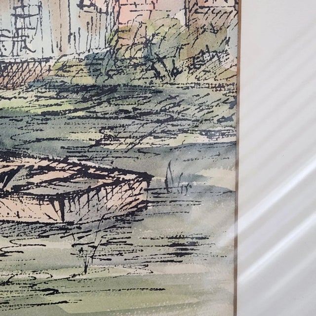 Vintage Johnny Donnels Louisiana Bayou Watercolor Painting – Cypress Landscape For Sale - Image 13 of 14
