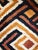 Traditional vintage Kuba grass textile handmade from the indigenous people of the Congo. Bold geometric patterns created...