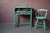 This children's desk and chair set dates from the 1940s. It has a charming, unique character, a testament to its...