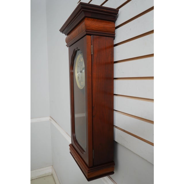 Age: Approx: 25 Years Old Details: Beveled Glass Door High Quality Construction Key Wind Movement Burl Elm Accents...