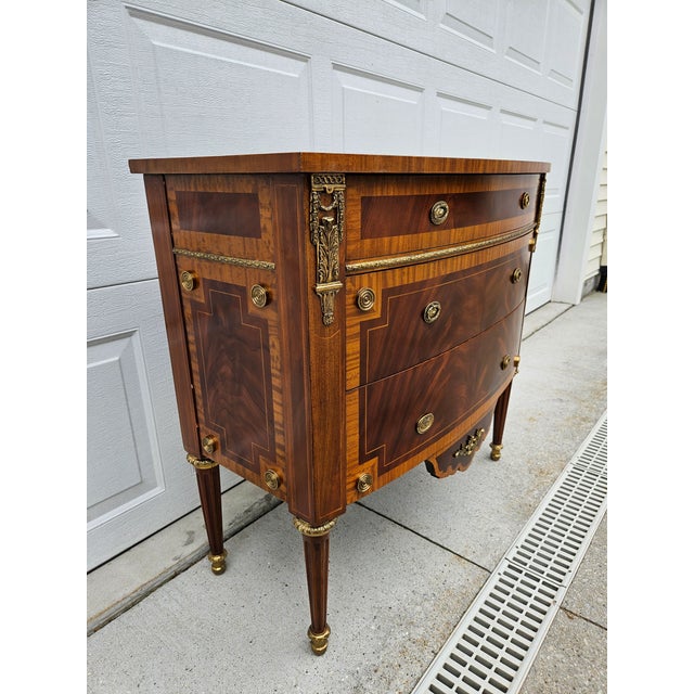 Maitland - Smith Maitland Smith Louis XVI Mahogany Chest of Drawers For Sale - Image 4 of 15