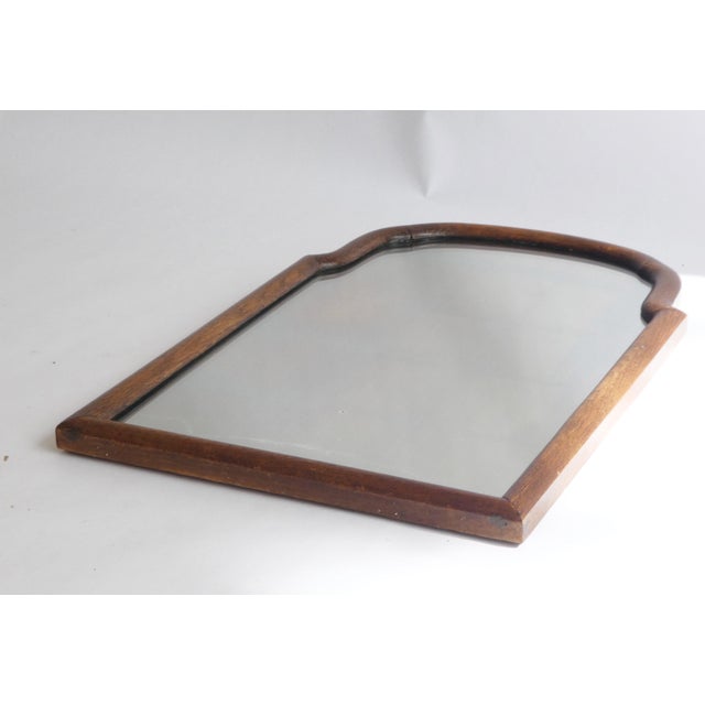 Antique Scalloped Wooden Wall Mirror, 1800s For Sale - Image 3 of 10