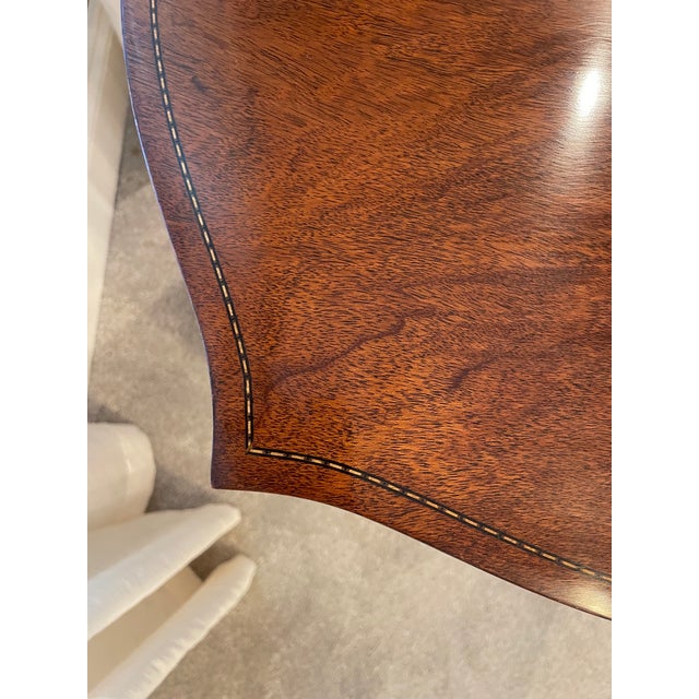 1980s Kindel Mahogany Side Table From Their Winterthur Reproduction Collection For Sale - Image 11 of 16