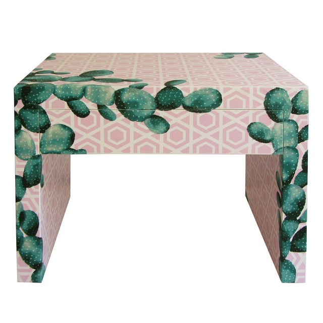 Cactus Captured Restyled Bedside Table by Habitat Improver For Sale - Image 11 of 11