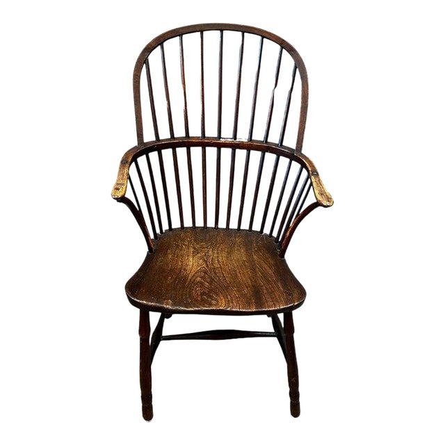 Late 18th Century English Windsor Armchair in Ash and Elm For Sale