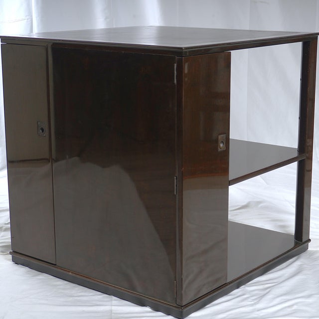 Rare Edward Wormley for Dunbar End Tables With Liquor Cabinets For Sale - Image 14 of 18