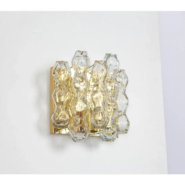 Large Murano Glass Wall Sconces attributed to Doria, Germany, 1960s, Set of 2 For Sale - Image 4 of 9