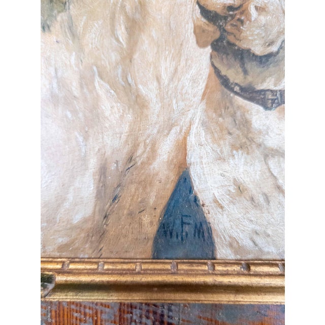 20th Century American Oil on Wood Panel Painting of Two Pointer Hunting Dogs For Sale - Image 11 of 11