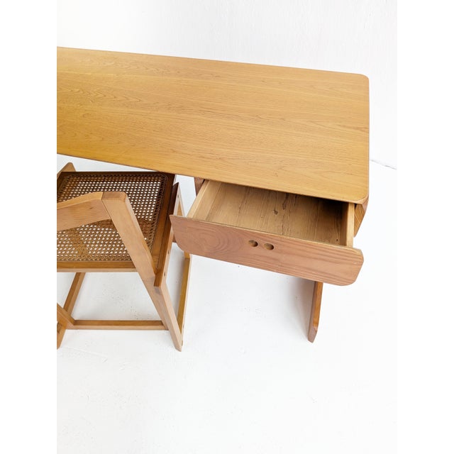 Mid-Century Modern Desk and Chair by Derk Jan De Vries, 1970s, Set of 2 For Sale - Image 10 of 16