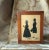 American Antique 19th Century American Double Silhouette Portrait, Wood Frame For Sale - Image 3 of 9