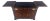 Flip Top Serving Bar cabinet Solid Cherry Bracket Feet MINT For Sale