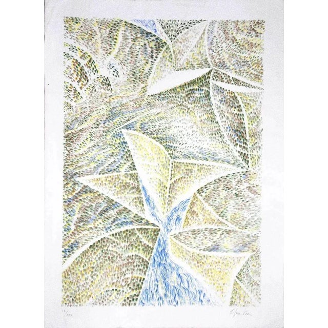 Composition is an original lithograph realized by Fausto Liberatore Edition: IX/XXX Dimension: 70 x 51 cm. The state of...