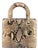 Christian Dior Lady Dior Python Snakeskin Gold Hardware Top Handle Bag For Sale