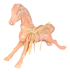 1989 Vintage Terra-Cotta Horse Figure, Marked