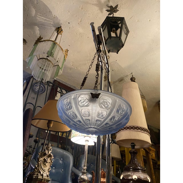 Mid-Century Glass Pendant, 1950s For Sale - Image 10 of 15