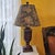 Vintage Traditional Wood-Look Urn Table Lamp With Floral Botanical Shade For Sale - Image 17 of 18