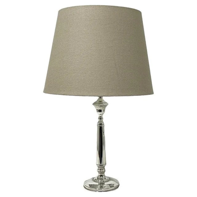 Silver Italian Sterling Silver Table Lamp by Zipoli and Di Ricci, 1950s For Sale - Image 8 of 8