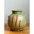 Ceramic Vintage Green Striped Ceramic Vase For Sale - Image 7 of 12