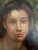 Original signed oil painting on canvas depicting a seated female nude in a soft Impressionist style. The artwork features...