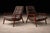 Brazilian Modern Pair of Armchairs in Brazilian Hardwood & Fabric, Gelli, Brazil, 1960s - Lot 508 For Sale In New York - Image 6 of 16