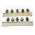Pair Vintage Folk Art Wood Wall Art Painted Window Valances With Tulips For Sale