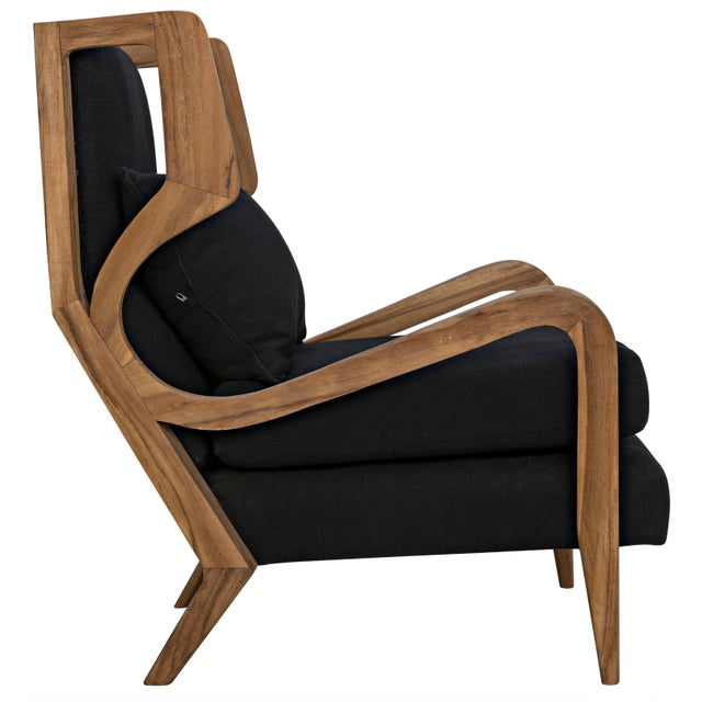 Noir NOIR Carol Chair, Teak For Sale - Image 4 of 10