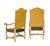 A pair of Italian tooled leather and gilt armchairs in the Baroque / Louis XIV style. mid to late 18th Century. This...
