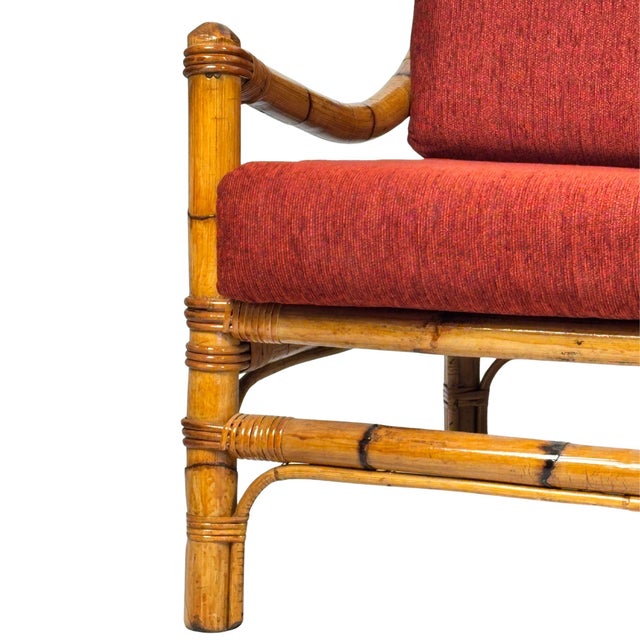 Vintage Sofa in Bamboo, 1960s For Sale - Image 3 of 10