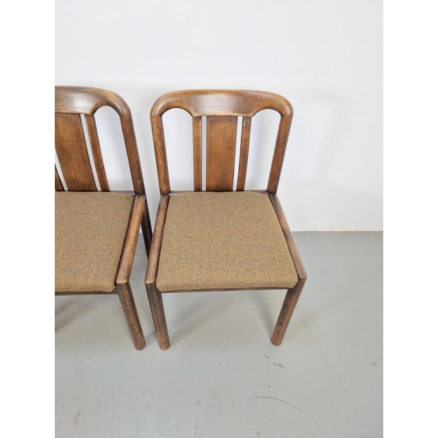 Wood Vintage Brutalist Dining Room Chairs, 1970s, Set of 4 For Sale - Image 7 of 9