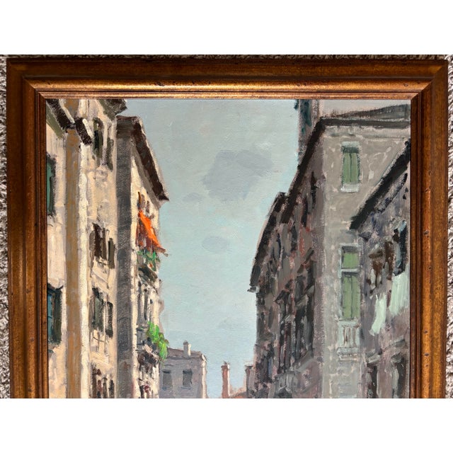 Rustic European 1950s Italian Oil Painting by Guiseppe Marino (1916-1975), Framed For Sale - Image 3 of 12