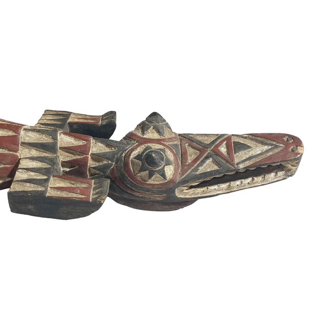 African Vintage Crocodile Nuna Bobo Burkina Faso 43" W For Sale In New York - Image 6 of 8