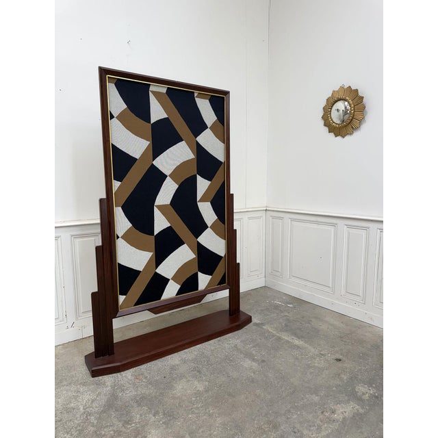 Wood Art Deco Poster Holder in Teak, 1940s For Sale - Image 7 of 7
