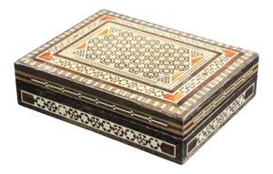 Middle Eastern Moorish Handcrafted Mosaic Decorative Trinket Box