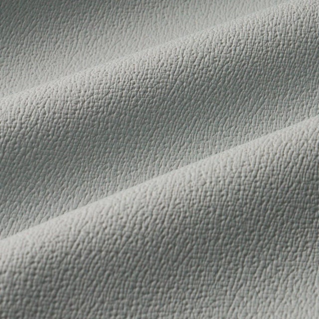 Traditional Schumacher Textured Vegan Leather Fabric In Fog For Sale - Image 3 of 5