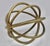 Mid 20th Century Vintage Modern Golden Metal Orb For Sale - Image 5 of 9