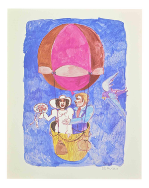 Daniela Romano, A Meeting in the Air, 1990s, Lithograph