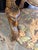Late 20th Century Late 20th Century Ornate French Transitional Style Carved Ram's Head Armchair in Leopard Tapestry For Sale - Image 5 of 13