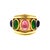 Early 21st Century Seidengang 18k Diopside Amethyst & Tourmaline Ring, Size 6.5 For Sale - Image 5 of 8