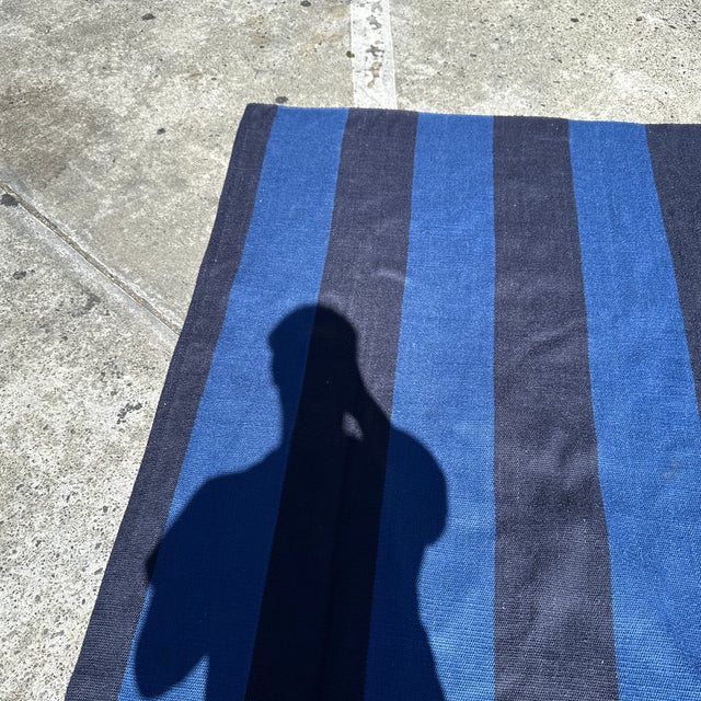 8ft 1in × 10ft Serena & Lily Stripe Perennials Area Rug For Sale - Image 10 of 12