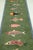 Koi Fish Olive Green Hand Knotted Runner Rug 2.6x8Ft. For Sale - Image 13 of 18