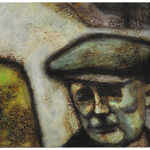 Peter Ross, The Young Richard Burton and His Father, Pontrhydyfen, Neath, Port Talbot, Wales, Oil Painting, 2013, Framed For Sale - Image 9 of 18